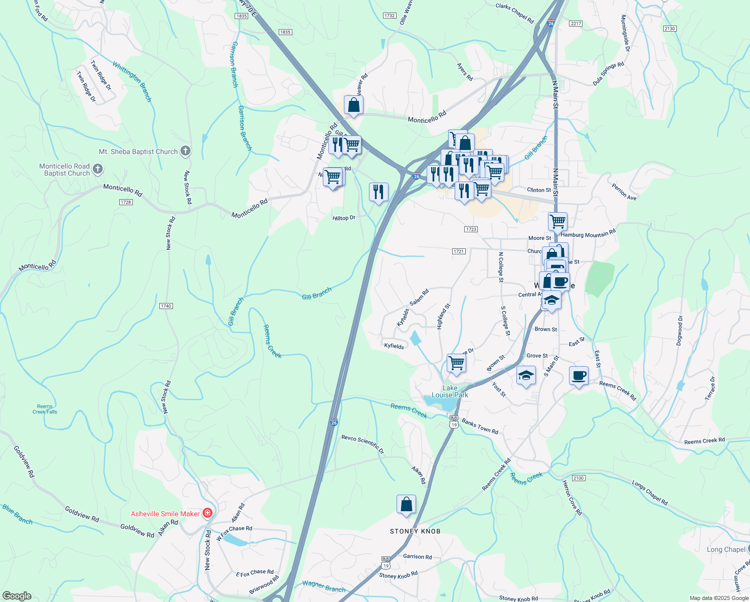 12 Salem Acres Road, Weaverville NC Walk Score