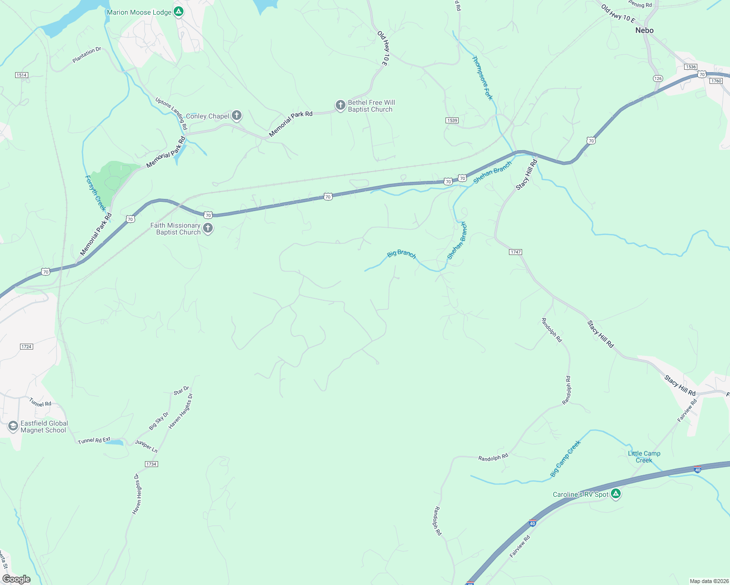 map of restaurants, bars, coffee shops, grocery stores, and more near 480 Black Lake Drive in Marion