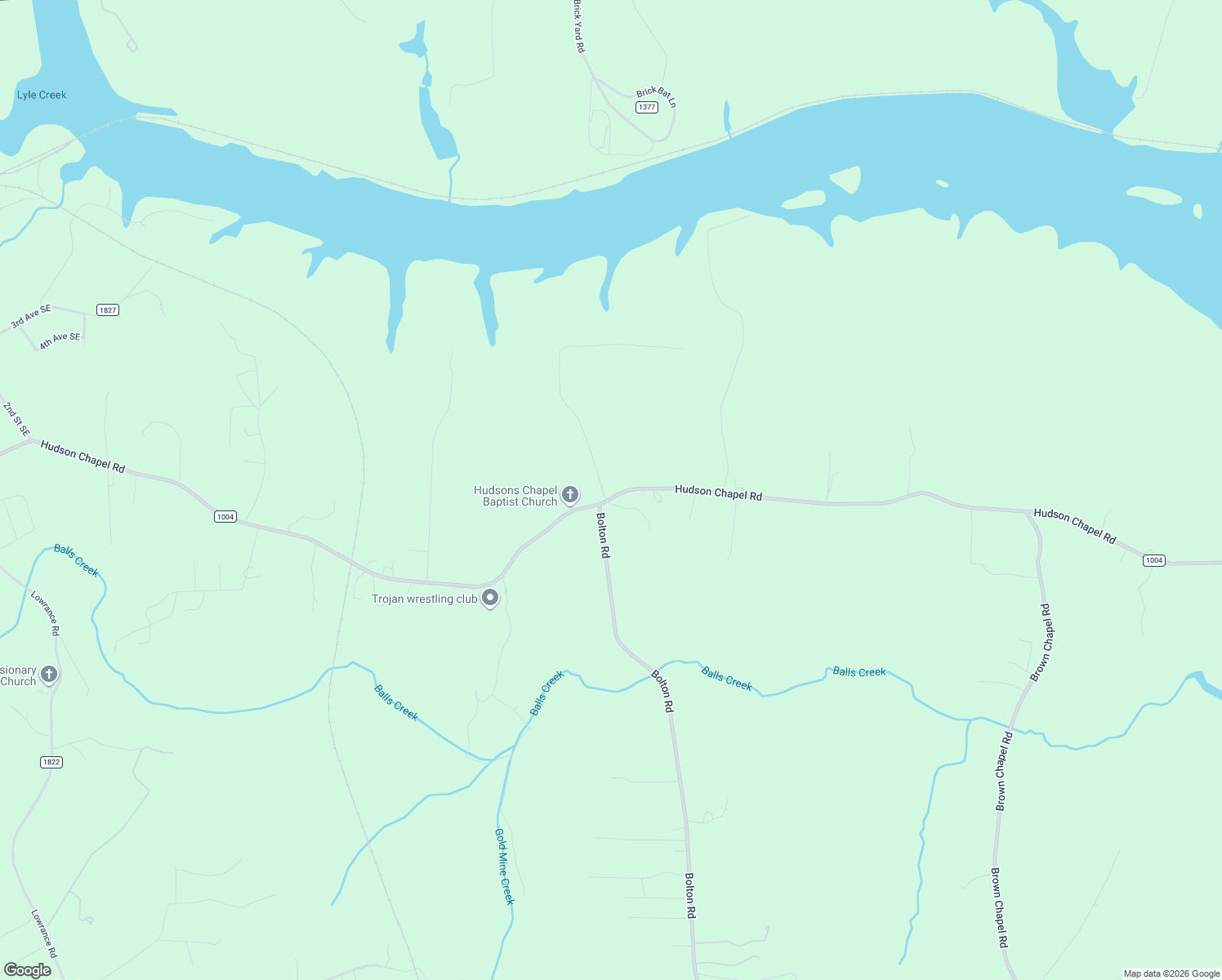map of restaurants, bars, coffee shops, grocery stores, and more near 6554 Hudson Chapel Road in Catawba