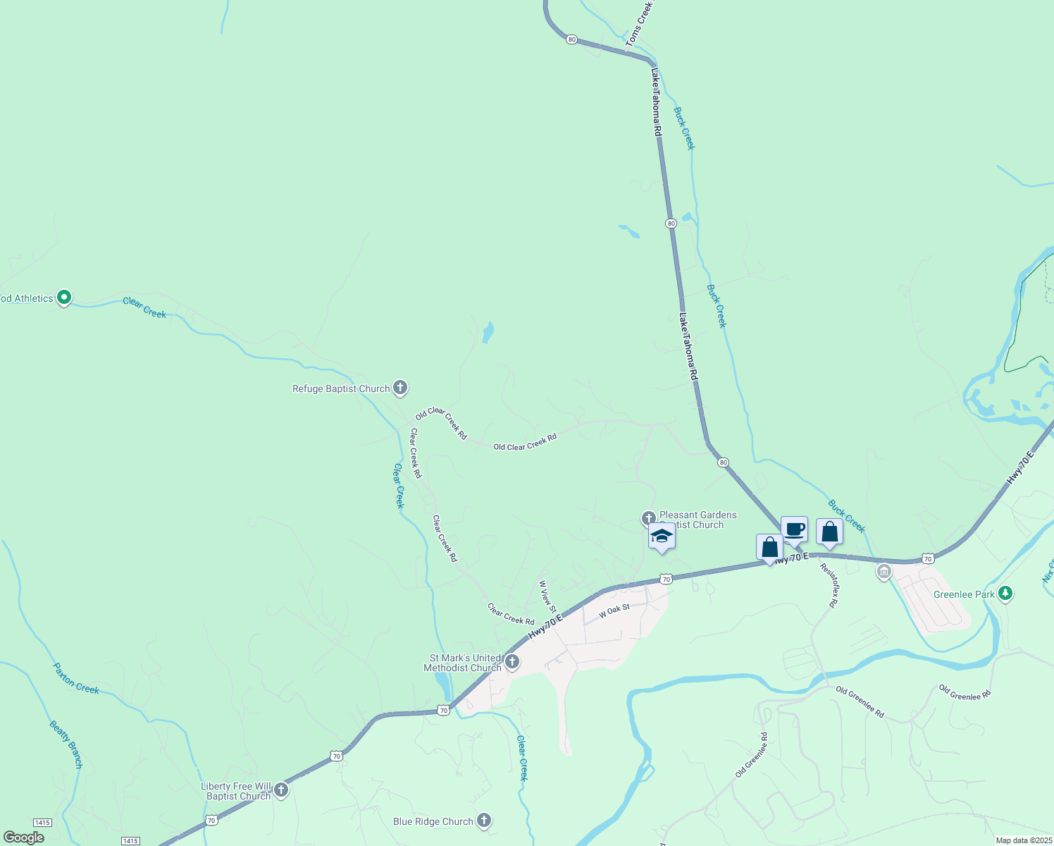 map of restaurants, bars, coffee shops, grocery stores, and more near 70 Ambrook Drive in Marion