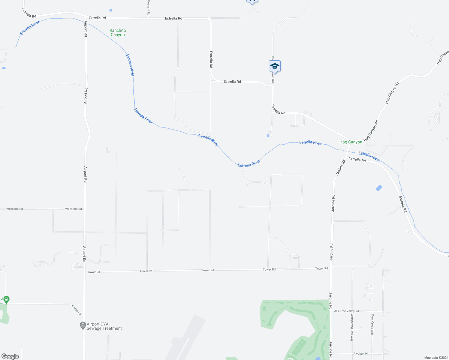 map of restaurants, bars, coffee shops, grocery stores, and more near 6660 Wilderness Lane in Paso Robles