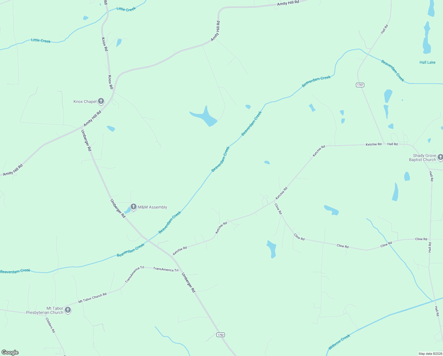 map of restaurants, bars, coffee shops, grocery stores, and more near in Mount Ulla
