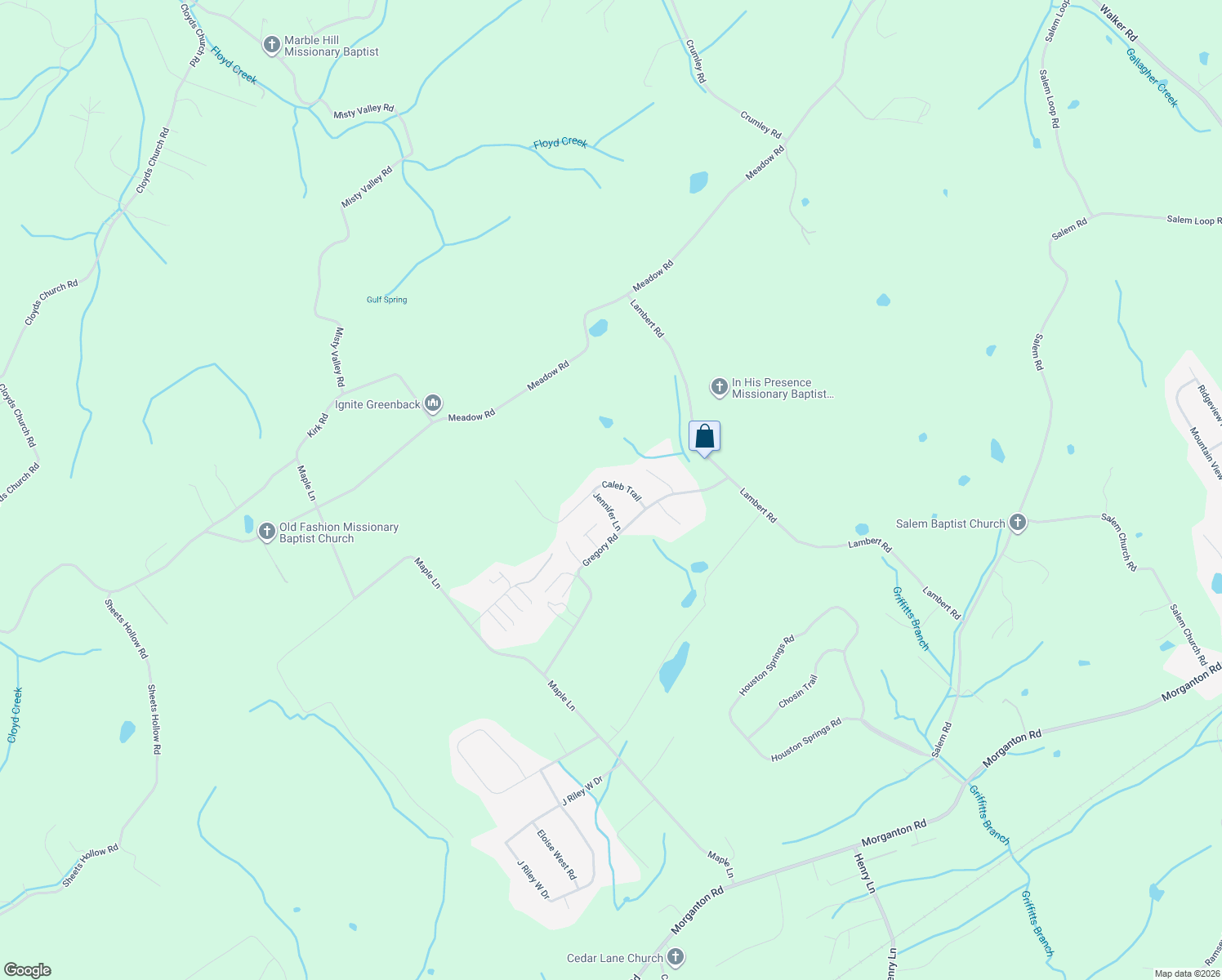 map of restaurants, bars, coffee shops, grocery stores, and more near 1423 Caleb Trail in Greenback