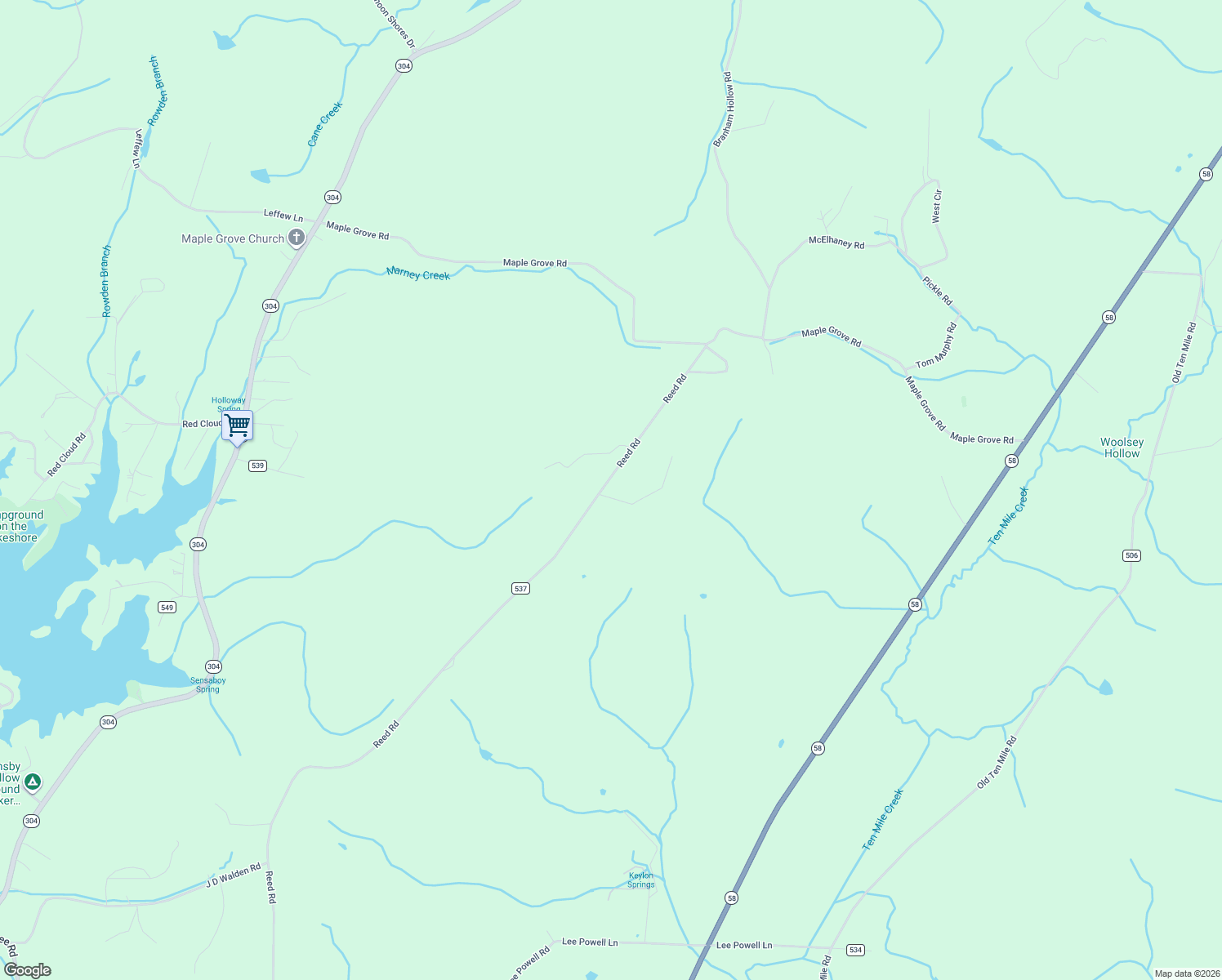 map of restaurants, bars, coffee shops, grocery stores, and more near 3060 Reed Rd in Ten Mile