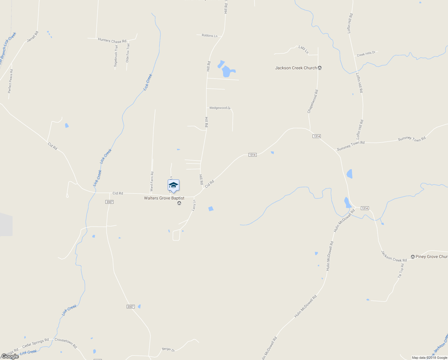 map of restaurants, bars, coffee shops, grocery stores, and more near 2974 Cid Road in Lexington