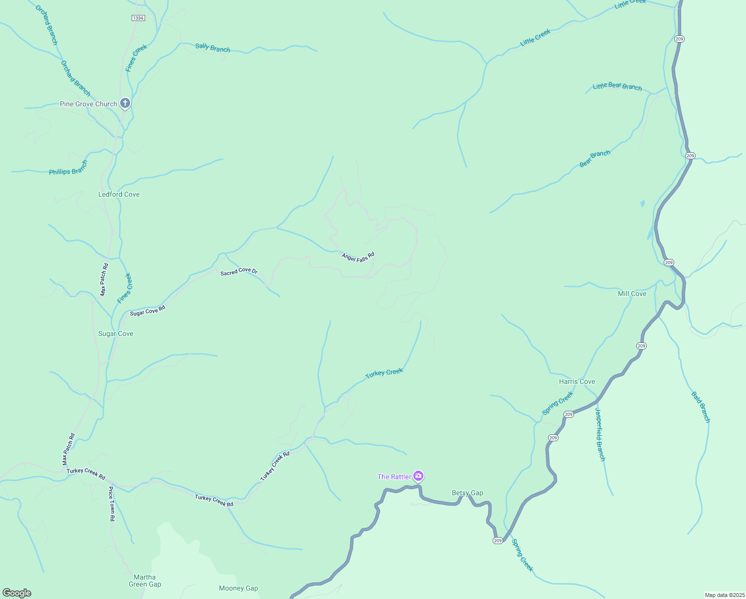 map of restaurants, bars, coffee shops, grocery stores, and more near 1558 Sacred Cove Drive in Clyde