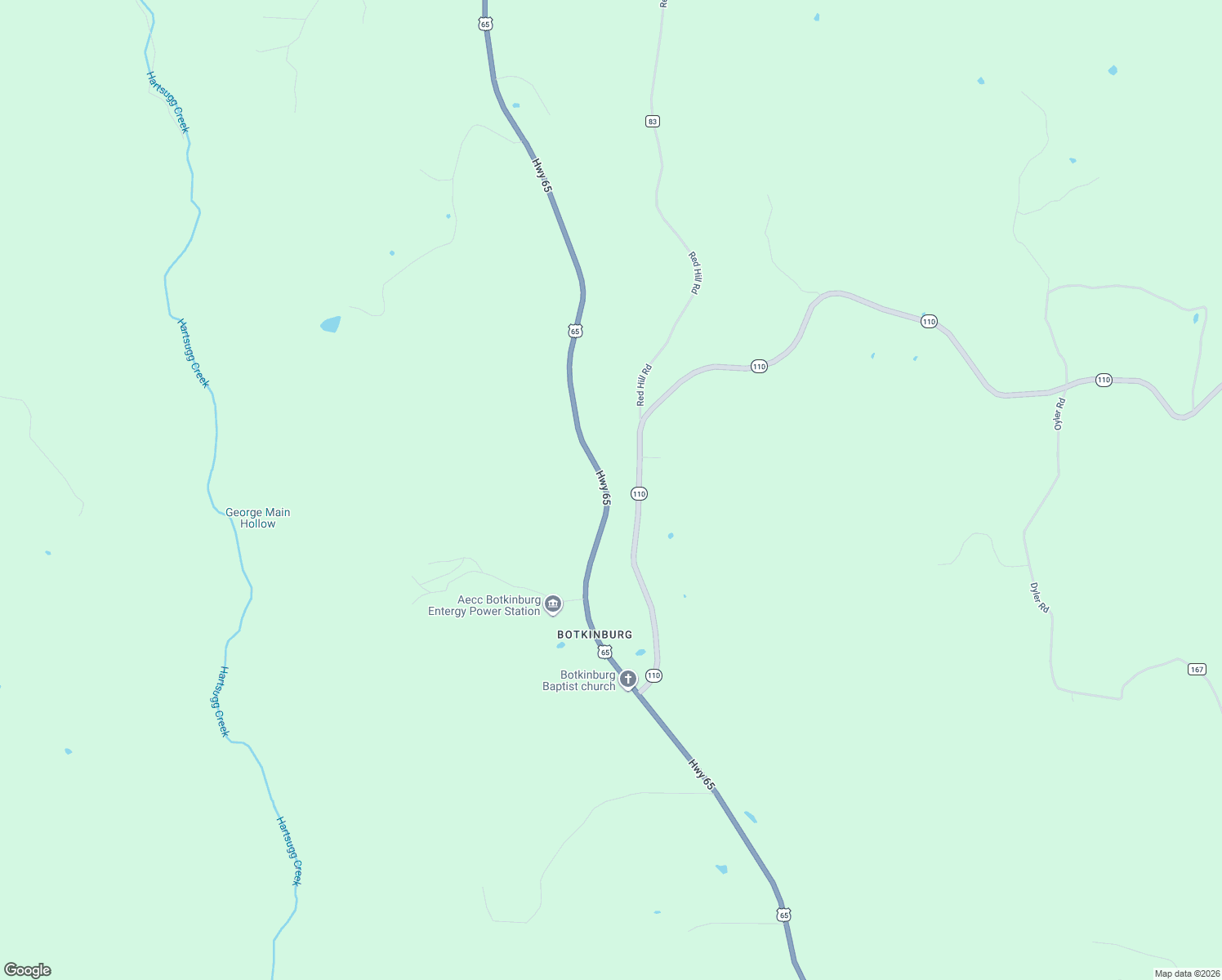 map of restaurants, bars, coffee shops, grocery stores, and more near 641 Arkansas 110 in Clinton