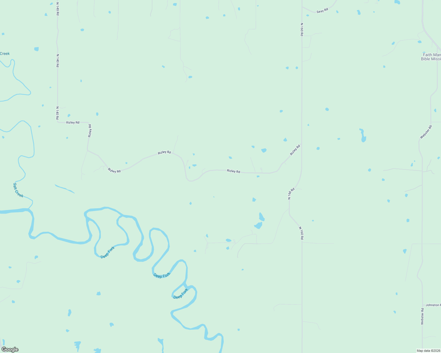 map of restaurants, bars, coffee shops, grocery stores, and more near 5330 Rizley Road in Okmulgee