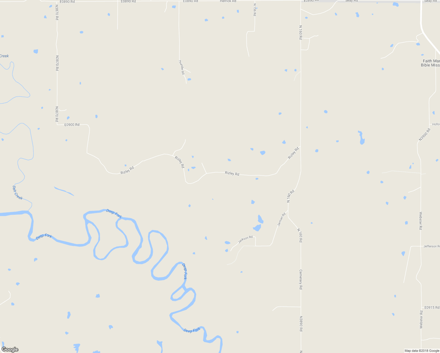 map of restaurants, bars, coffee shops, grocery stores, and more near 5330 Rizley Road in Okmulgee