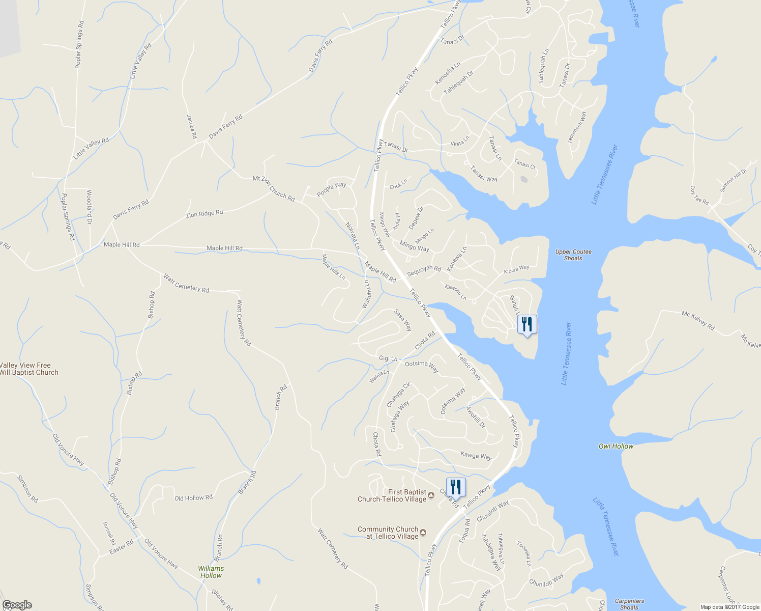 map of restaurants, bars, coffee shops, grocery stores, and more near 141 Sasa Way in Loudon