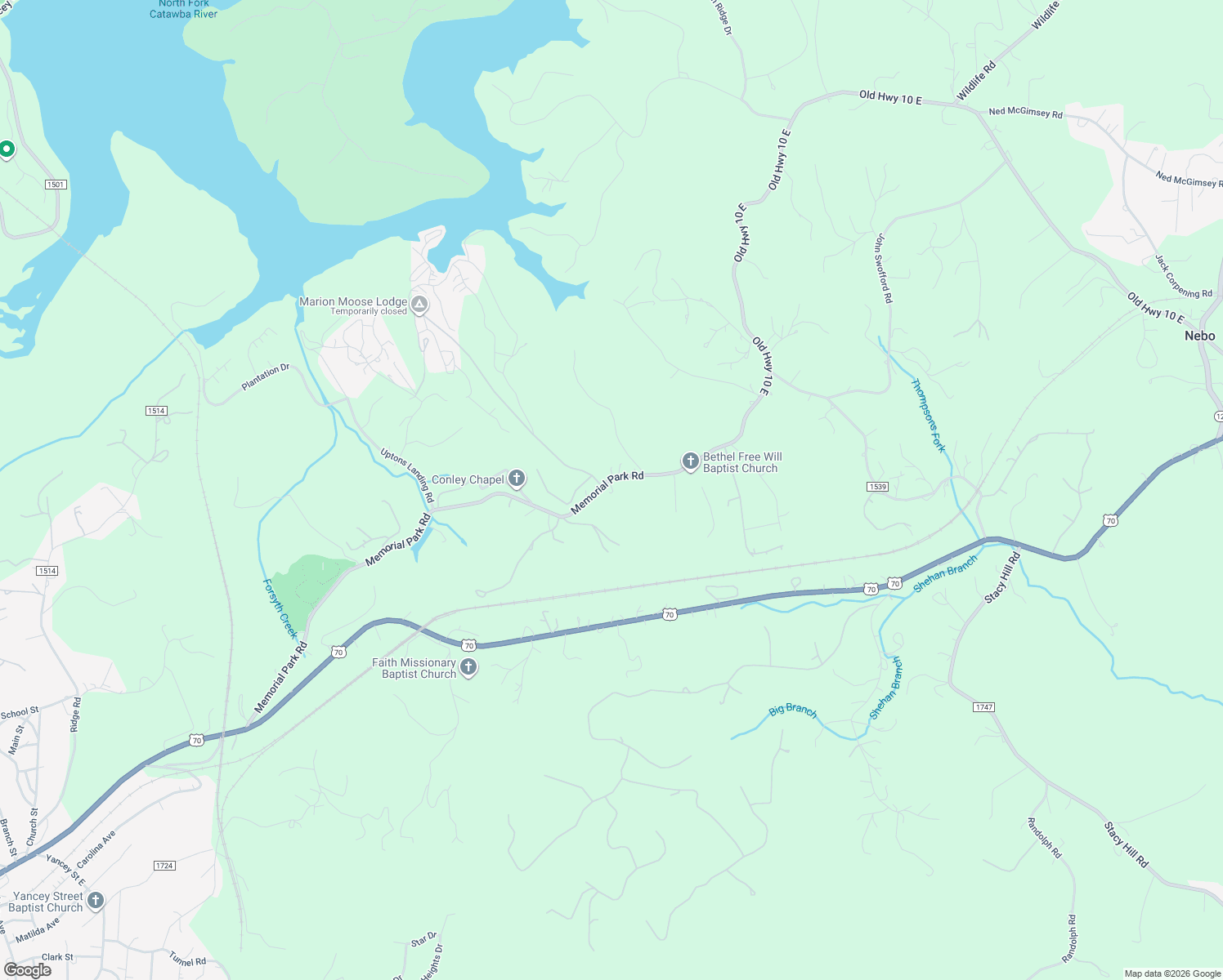 map of restaurants, bars, coffee shops, grocery stores, and more near 1471 Old Highway 10 East in Marion