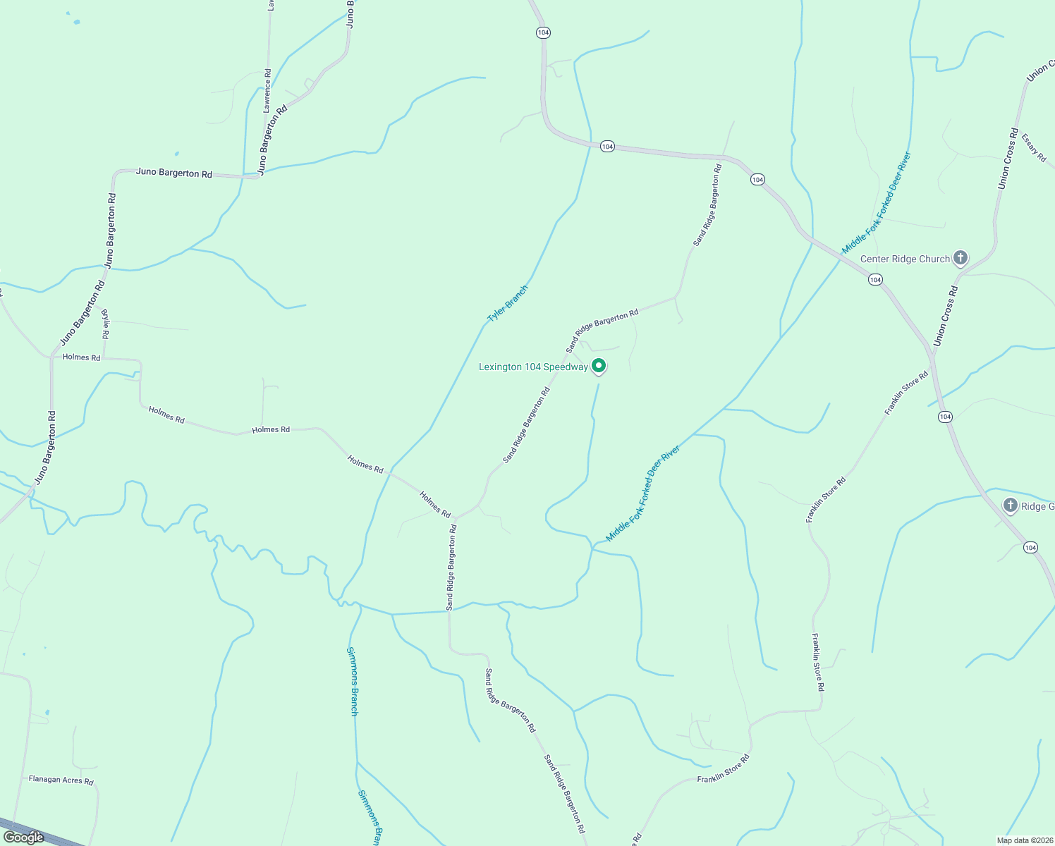 map of restaurants, bars, coffee shops, grocery stores, and more near 2400 Sand Ridge Bargerton Road in Lexington