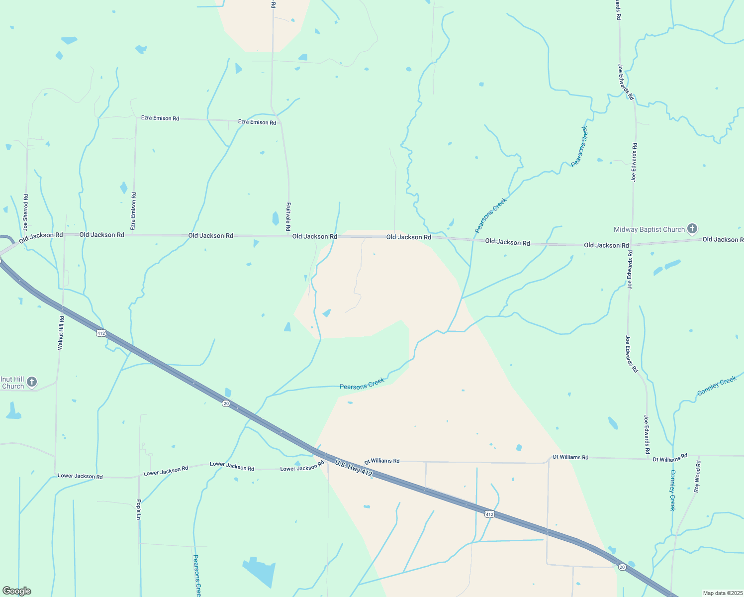 map of restaurants, bars, coffee shops, grocery stores, and more near 3715 Old Jackson Rd in Bells