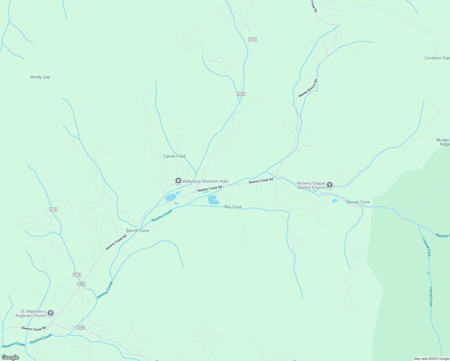 map of restaurants, bars, coffee shops, grocery stores, and more near 1170 Reems Creek Road in Weaverville