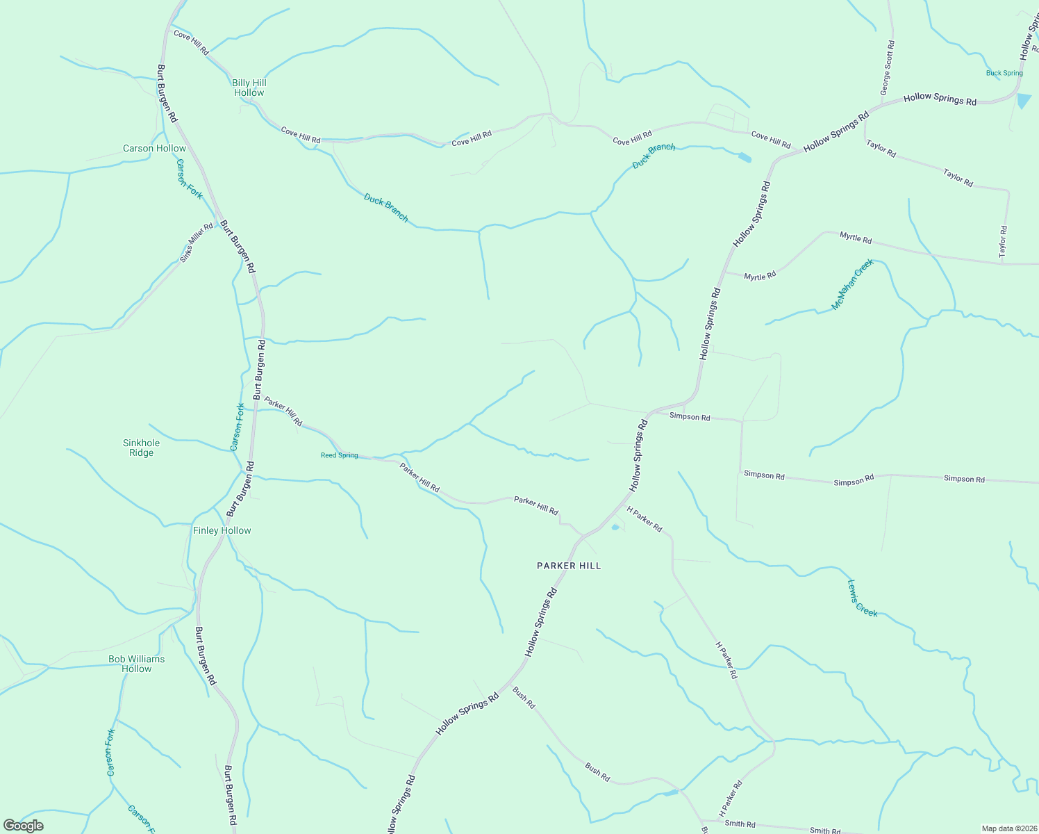 map of restaurants, bars, coffee shops, grocery stores, and more near 219 Thurston Young Road in Bradyville