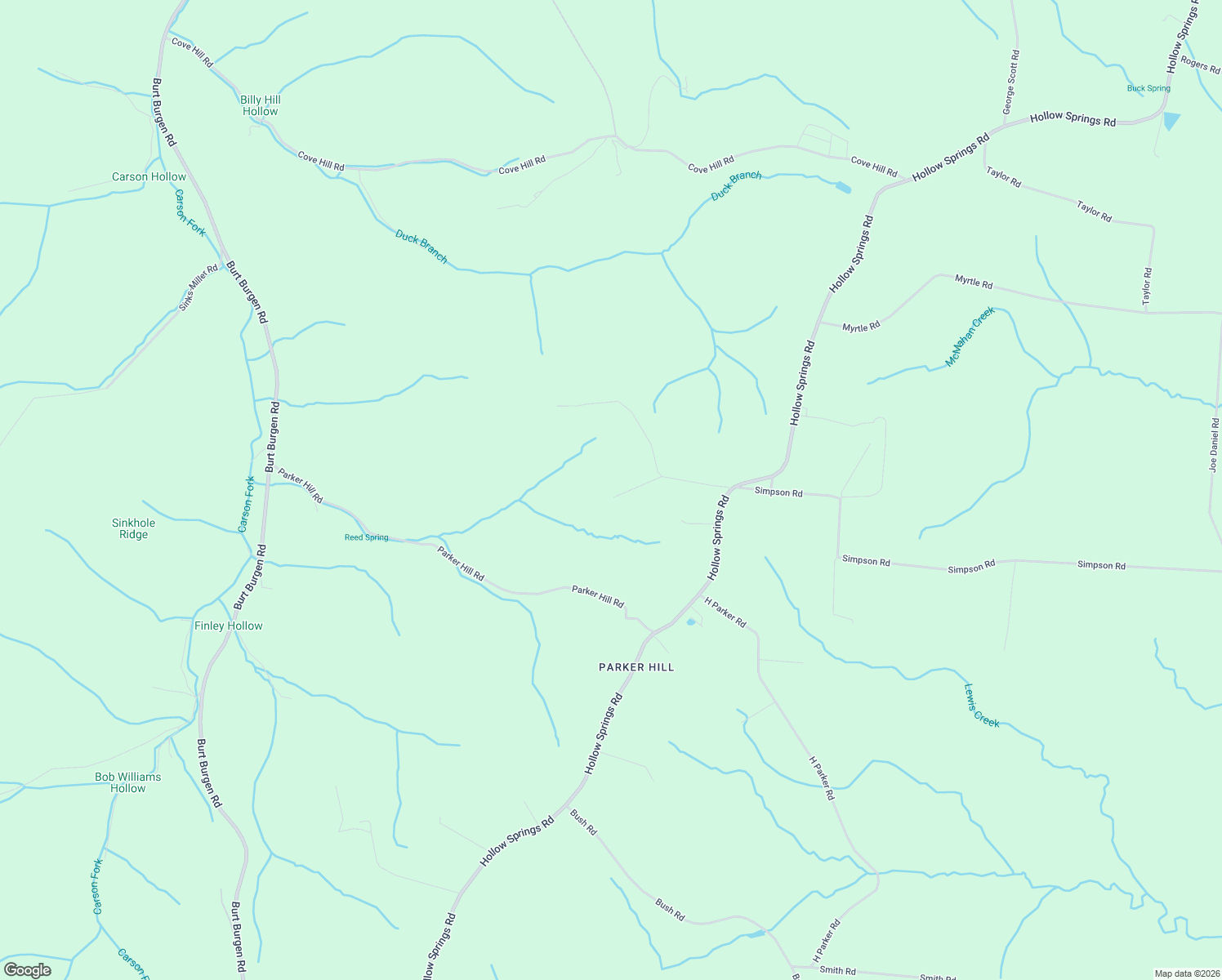 map of restaurants, bars, coffee shops, grocery stores, and more near 219 Thurston Young Road in Bradyville