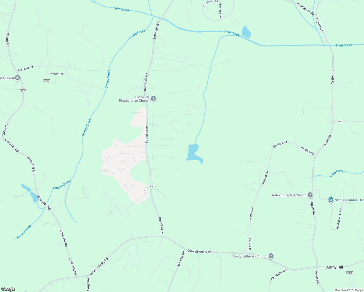 map of restaurants, bars, coffee shops, grocery stores, and more near 125 Wylie Trail in Statesville
