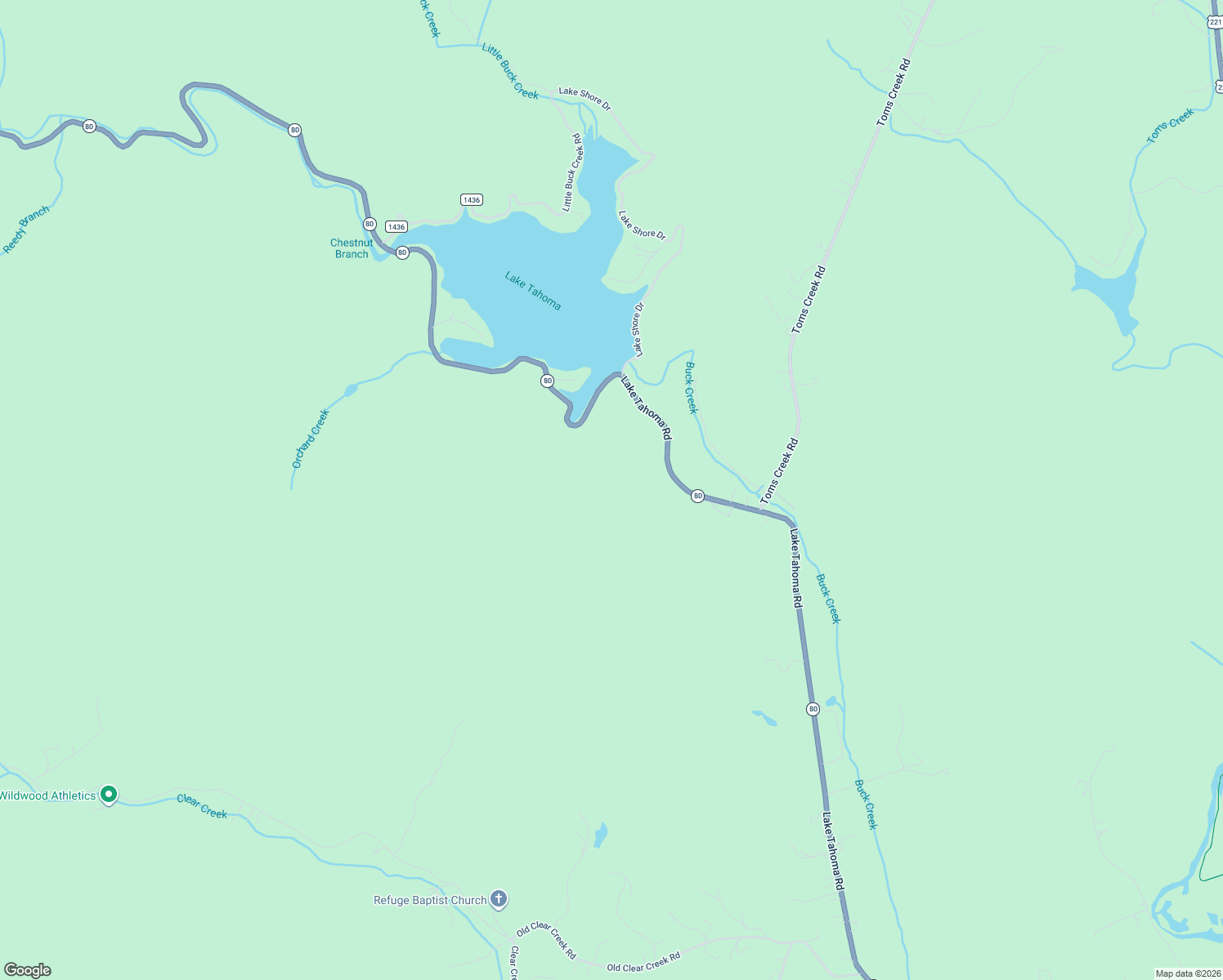 map of restaurants, bars, coffee shops, grocery stores, and more near 2133 Lake Tahoma Road in Marion