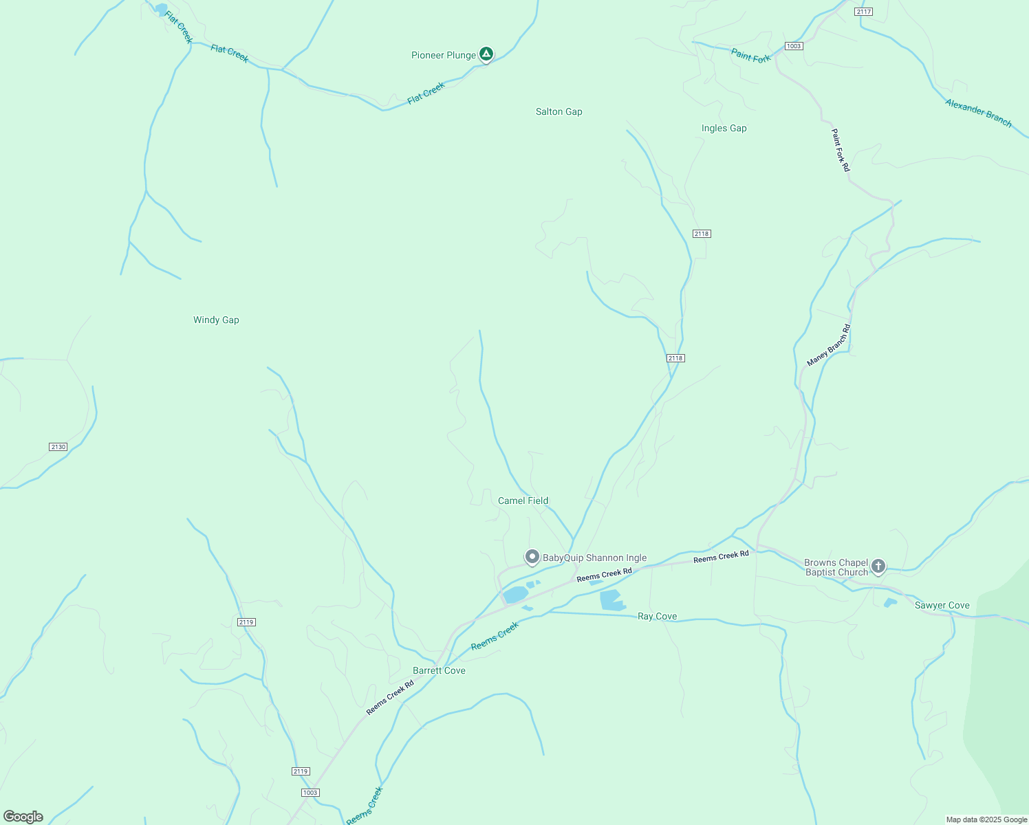 map of restaurants, bars, coffee shops, grocery stores, and more near 99999 Lula Cove Road in Weaverville