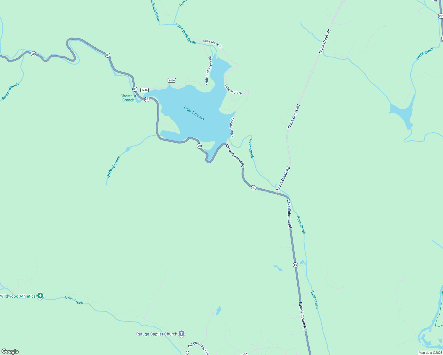 map of restaurants, bars, coffee shops, grocery stores, and more near 2133 Lake Tahoma Road in Marion