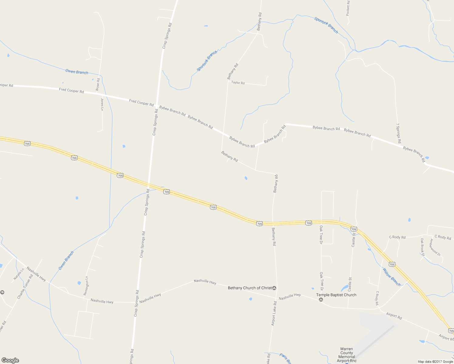 map of restaurants, bars, coffee shops, grocery stores, and more near 1315 Bethany Road in McMinnville