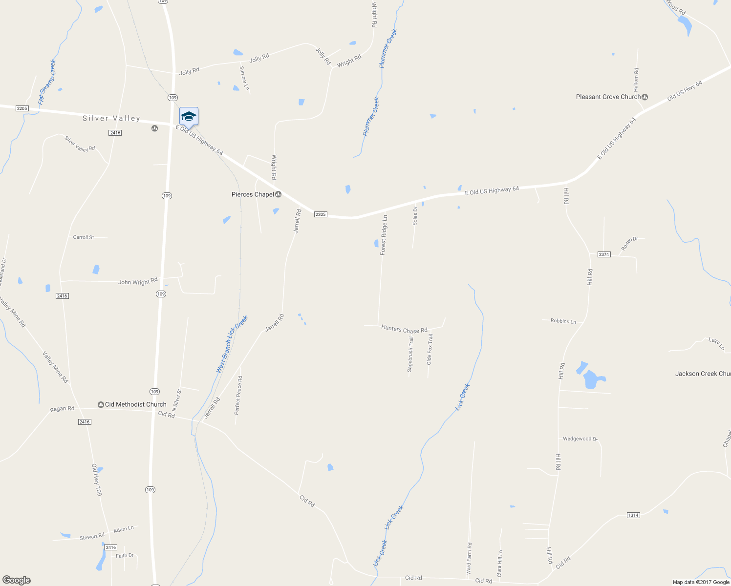 map of restaurants, bars, coffee shops, grocery stores, and more near 500 Forest Ridge Lane in Lexington