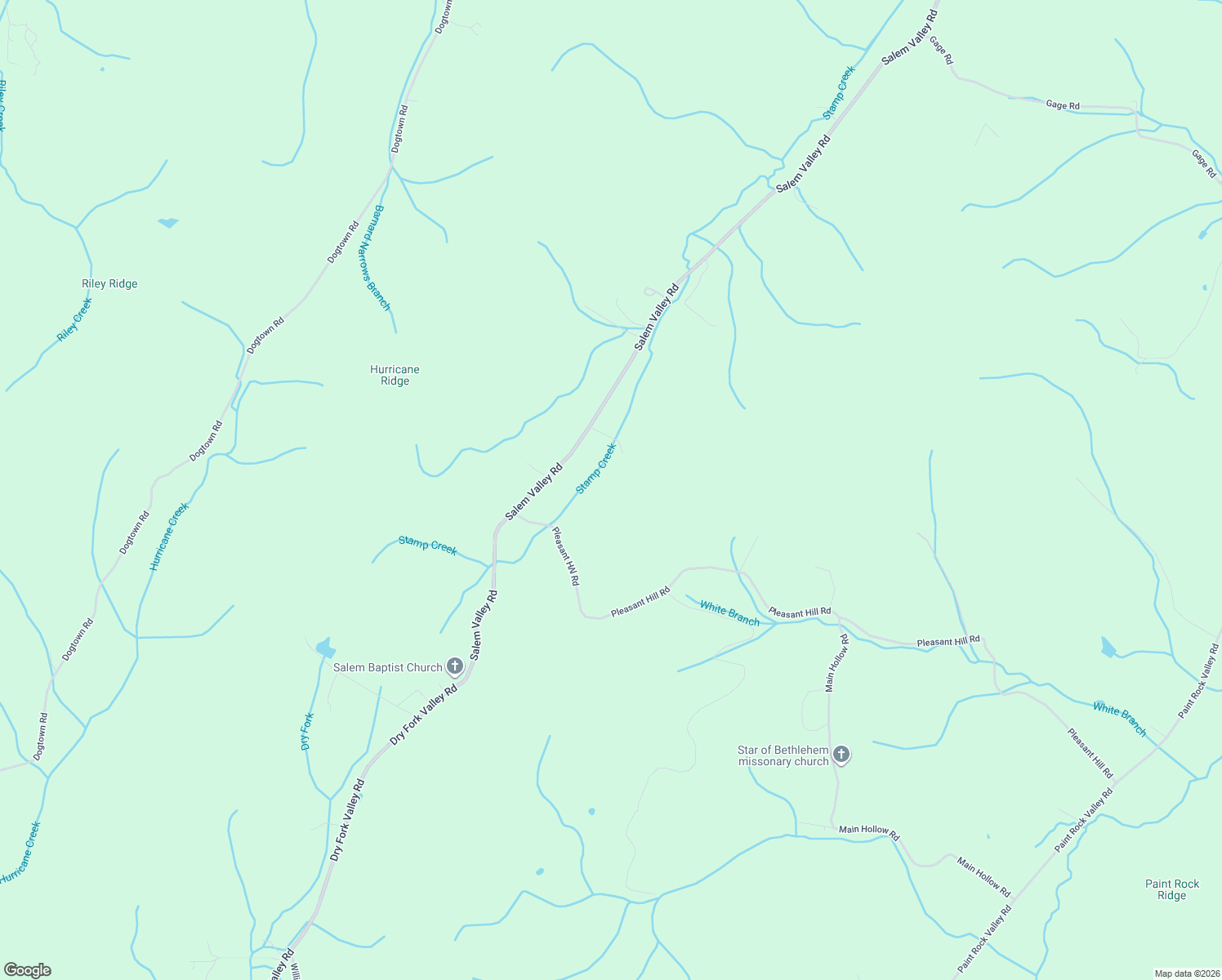 map of restaurants, bars, coffee shops, grocery stores, and more near 1043 Salem Valley Road in Ten Mile
