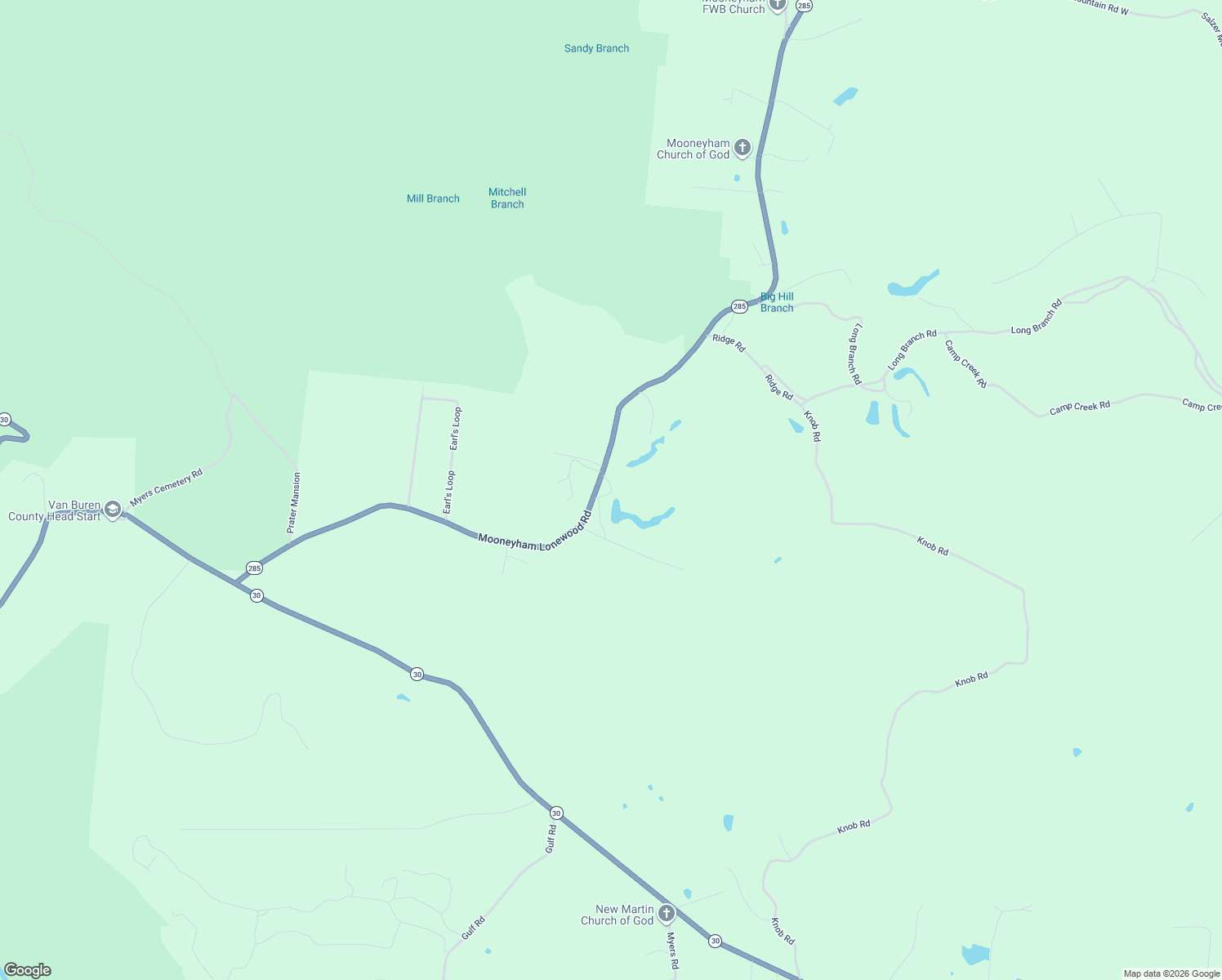map of restaurants, bars, coffee shops, grocery stores, and more near 1212 Mooneyham Road in Spencer