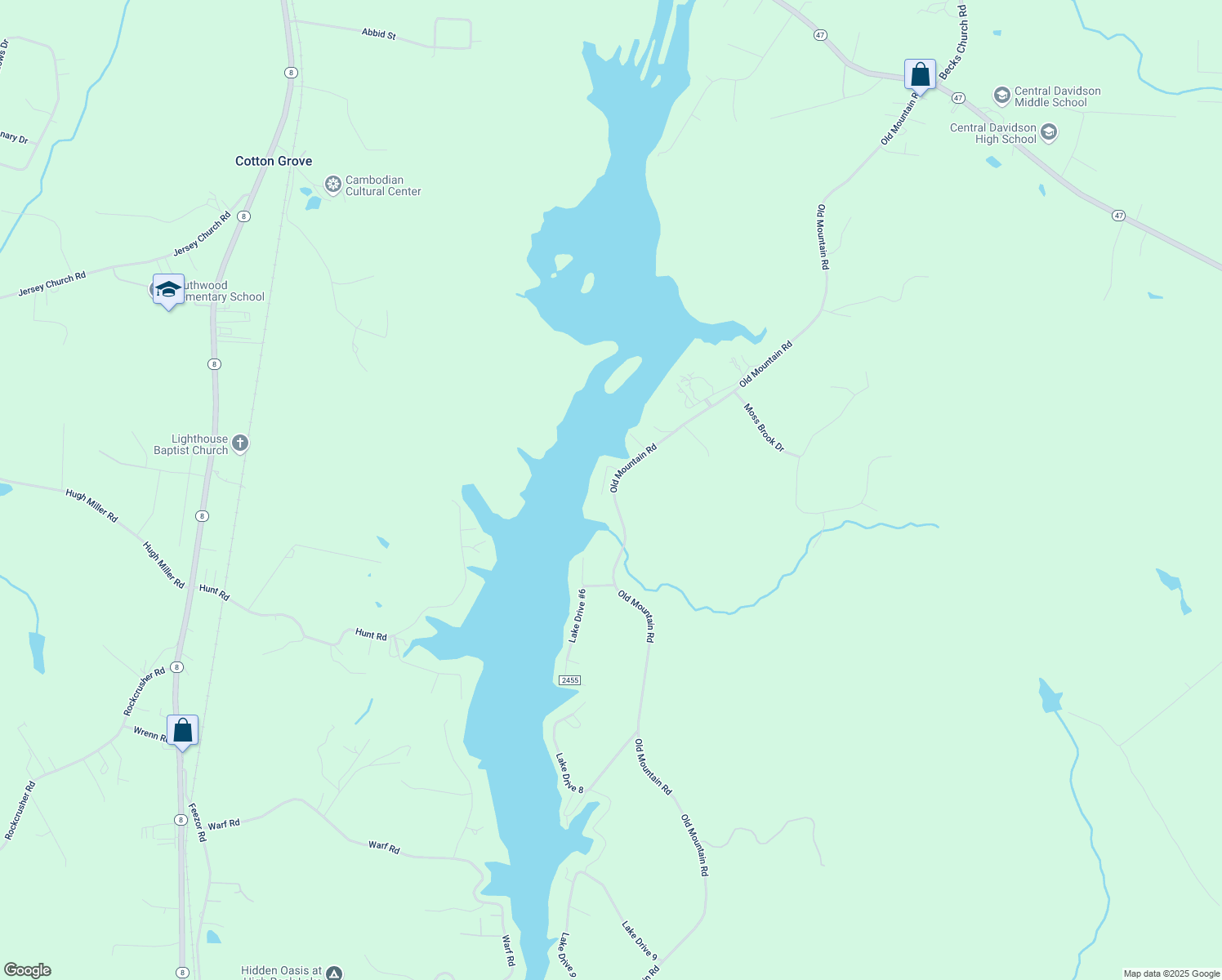 map of restaurants, bars, coffee shops, grocery stores, and more near 1708 Old Mountain Road in Lexington