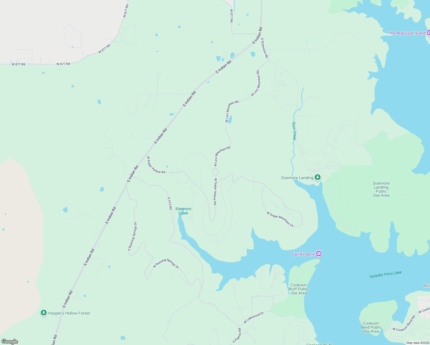 map of restaurants, bars, coffee shops, grocery stores, and more near 31232 South 511 Road in Park Hill