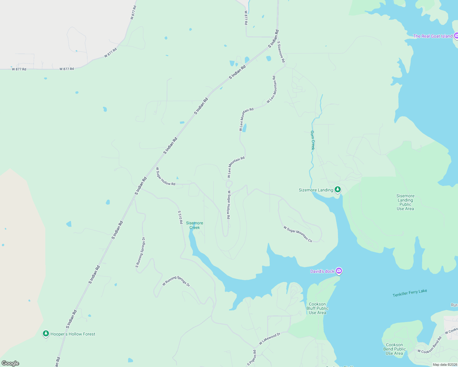 map of restaurants, bars, coffee shops, grocery stores, and more near 31232 South 511 Road in Park Hill
