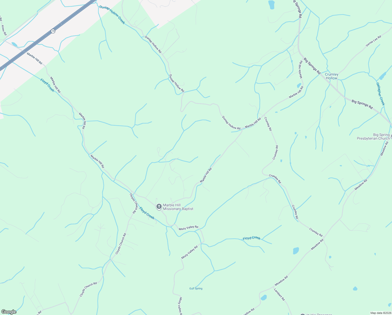 map of restaurants, bars, coffee shops, grocery stores, and more near 1060 Dawn Drive in Friendsville