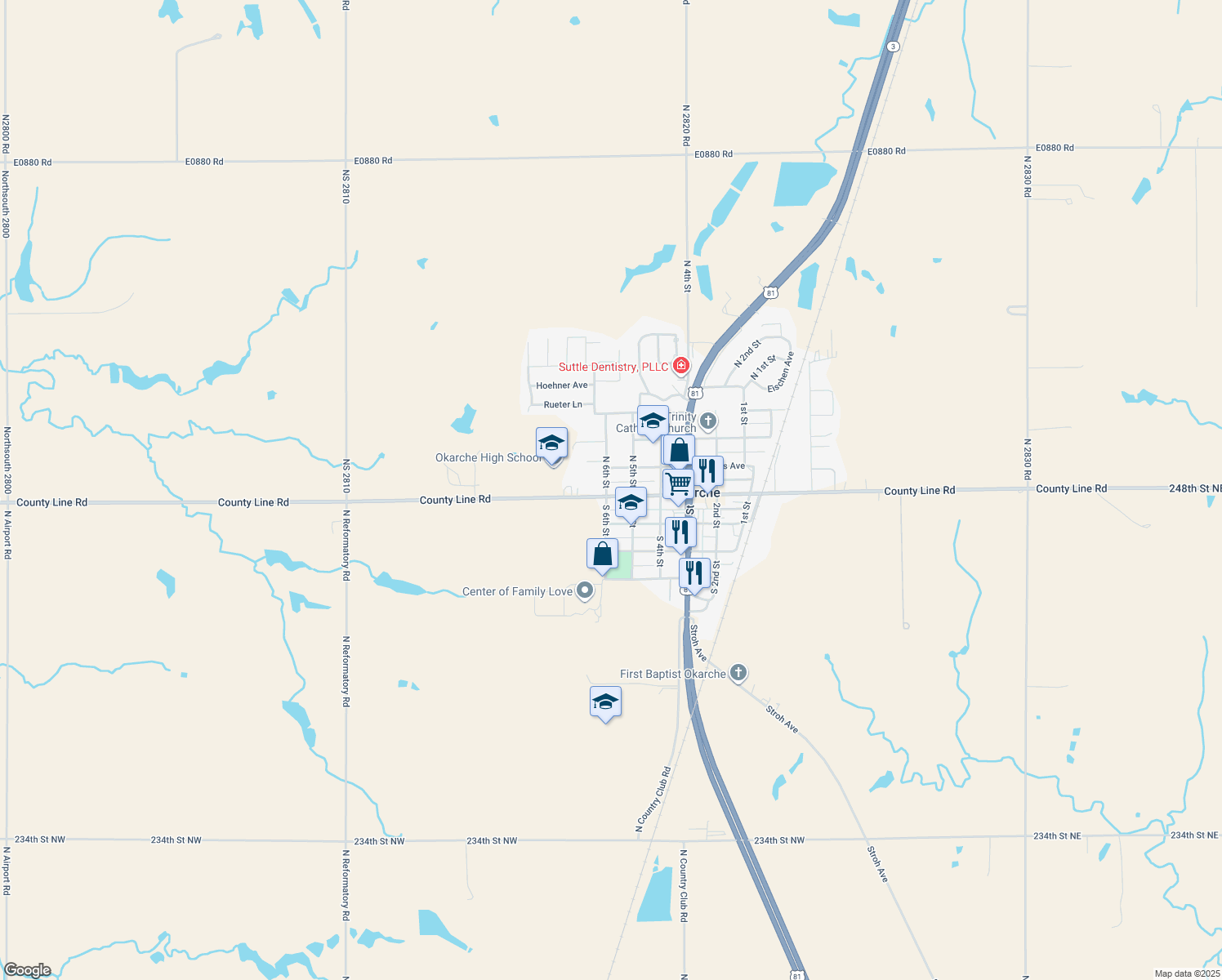 522 West Oklahoma Avenue, Okarche OK Walk Score