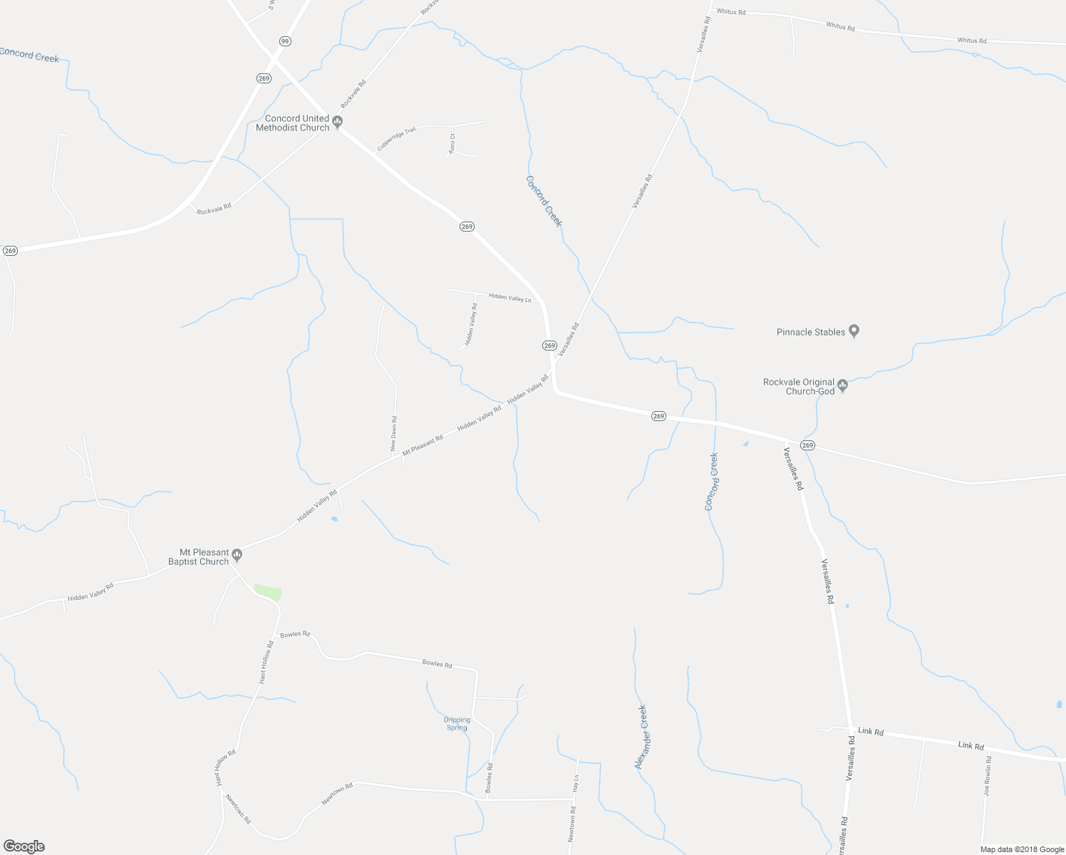 map of restaurants, bars, coffee shops, grocery stores, and more near 11305 Mount Pleasant Road in Rockvale