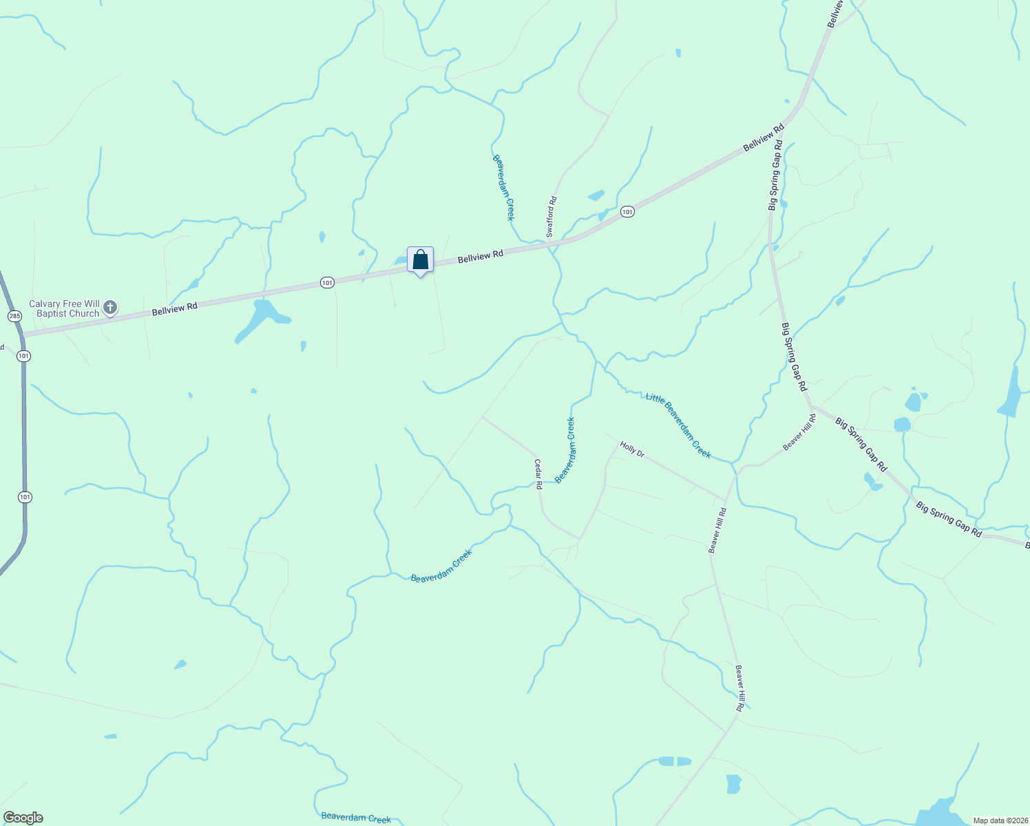 map of restaurants, bars, coffee shops, grocery stores, and more near 506 Cedar Rd in Pikeville