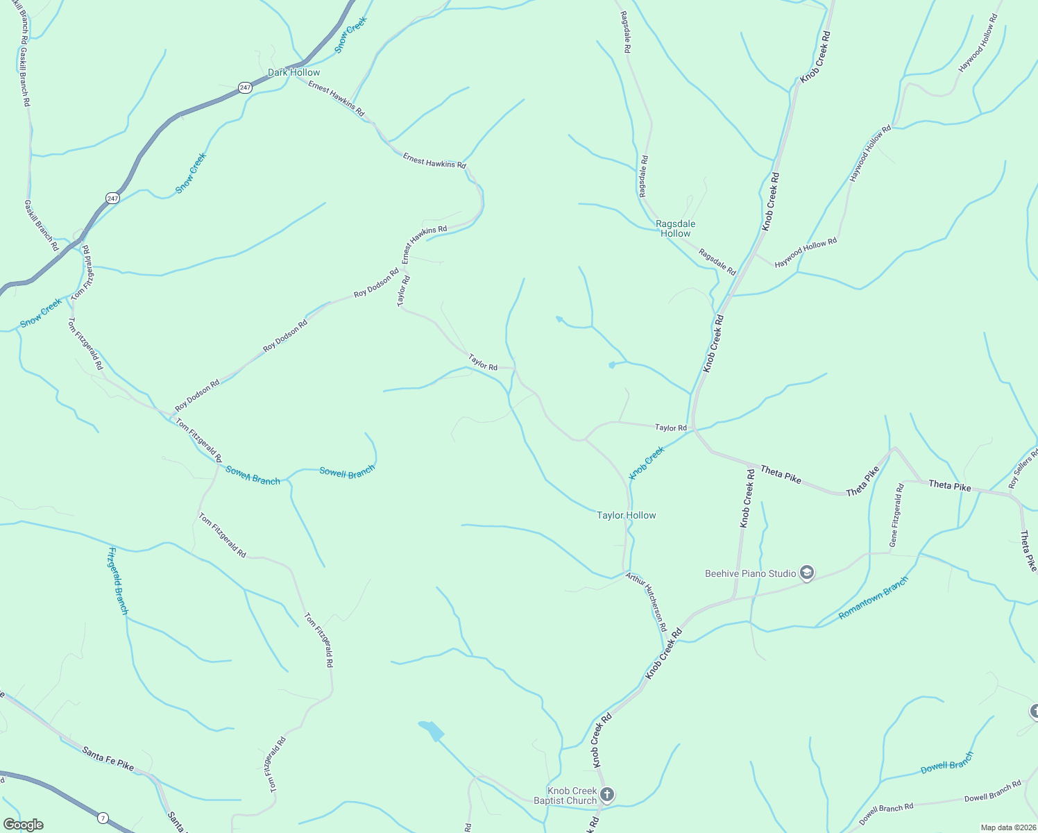 map of restaurants, bars, coffee shops, grocery stores, and more near 2551 Taylor Road in Columbia