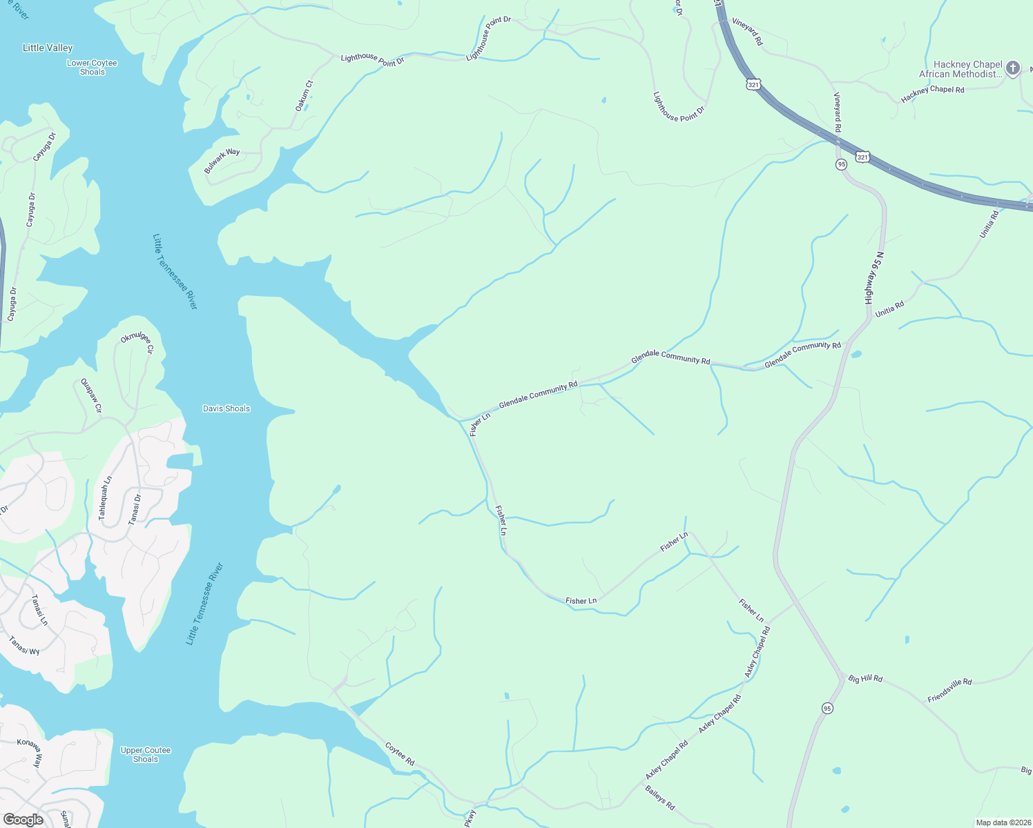 map of restaurants, bars, coffee shops, grocery stores, and more near 7969 Glendale Community Road in Greenback
