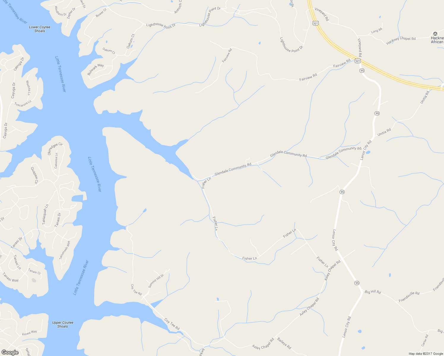 map of restaurants, bars, coffee shops, grocery stores, and more near 7969 Glendale Community Road in Greenback