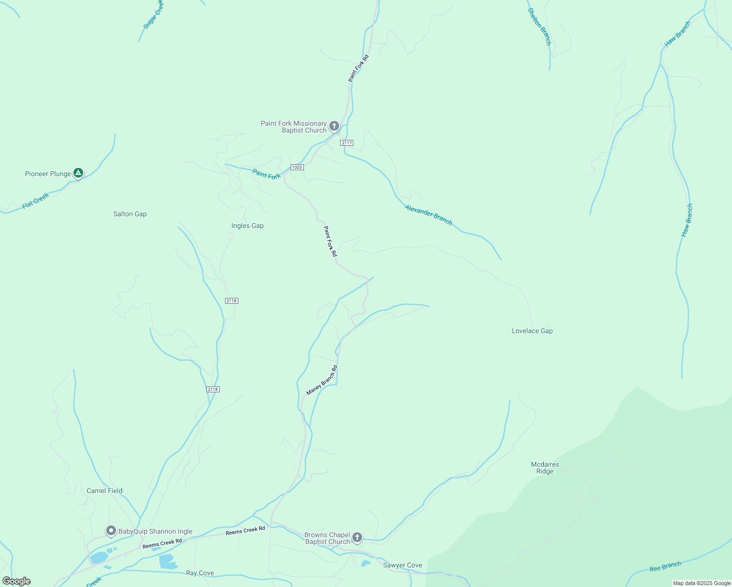 map of restaurants, bars, coffee shops, grocery stores, and more near 200 Maney Branch Road in Weaverville