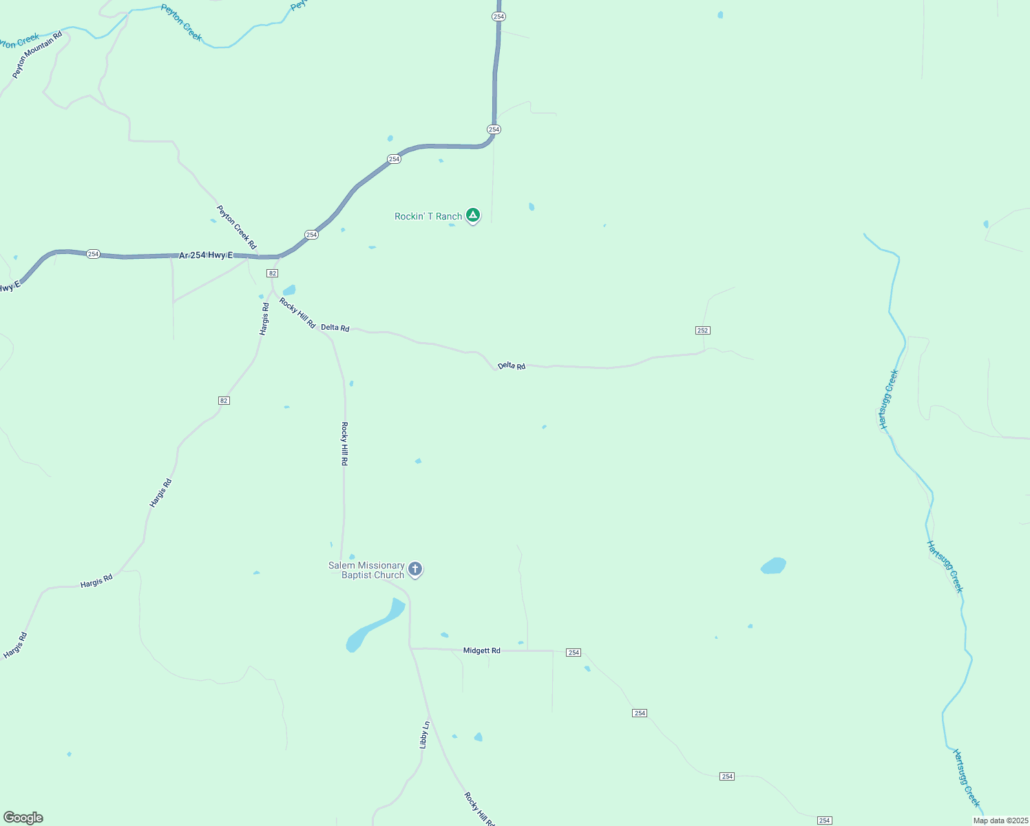 map of restaurants, bars, coffee shops, grocery stores, and more near in Dennard