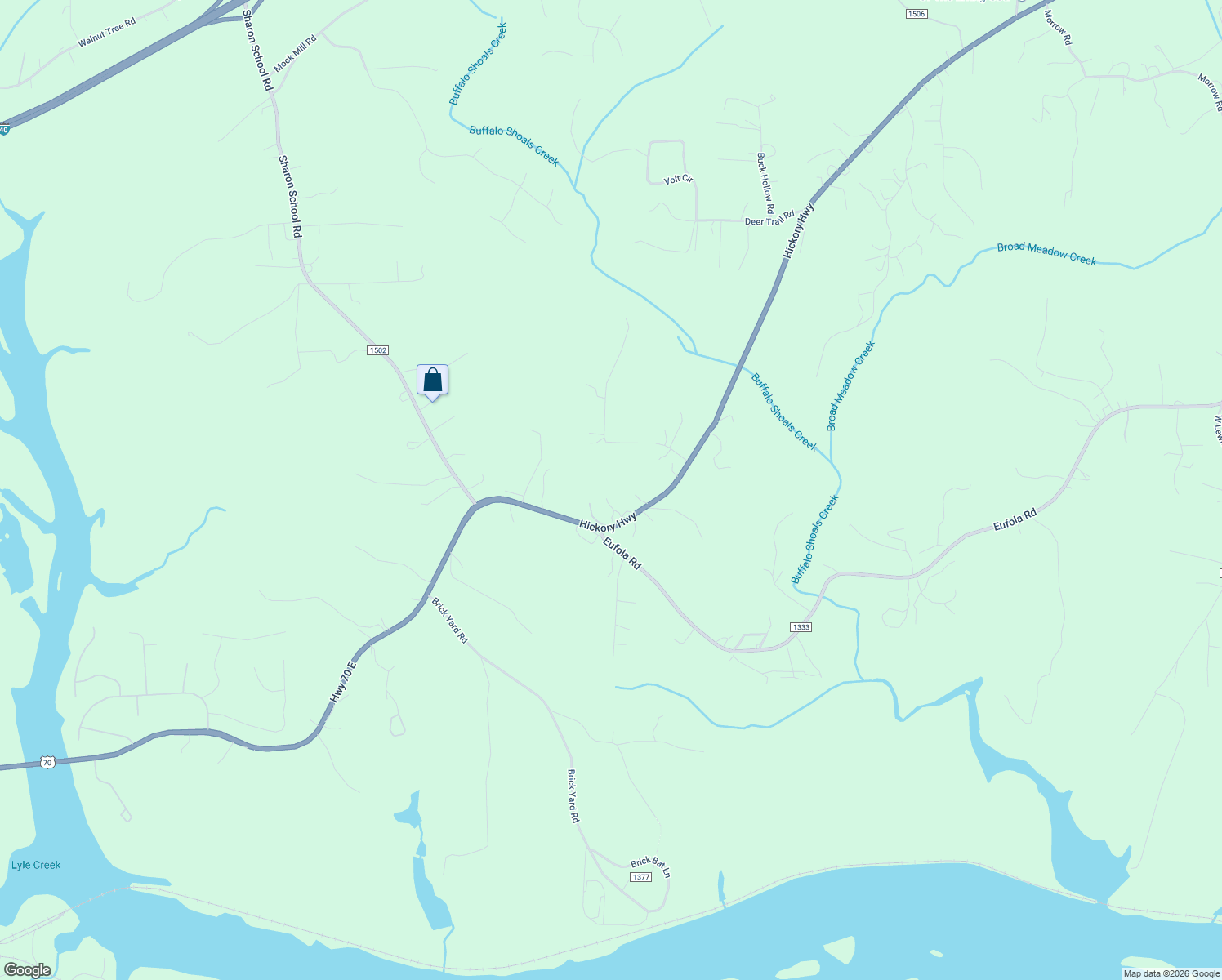 map of restaurants, bars, coffee shops, grocery stores, and more near 4016 Hickory Highway in Statesville