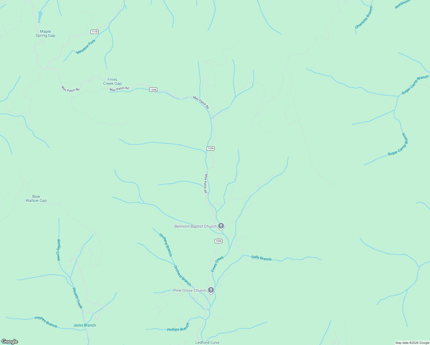 map of restaurants, bars, coffee shops, grocery stores, and more near 5263 Max Patch Road in Clyde