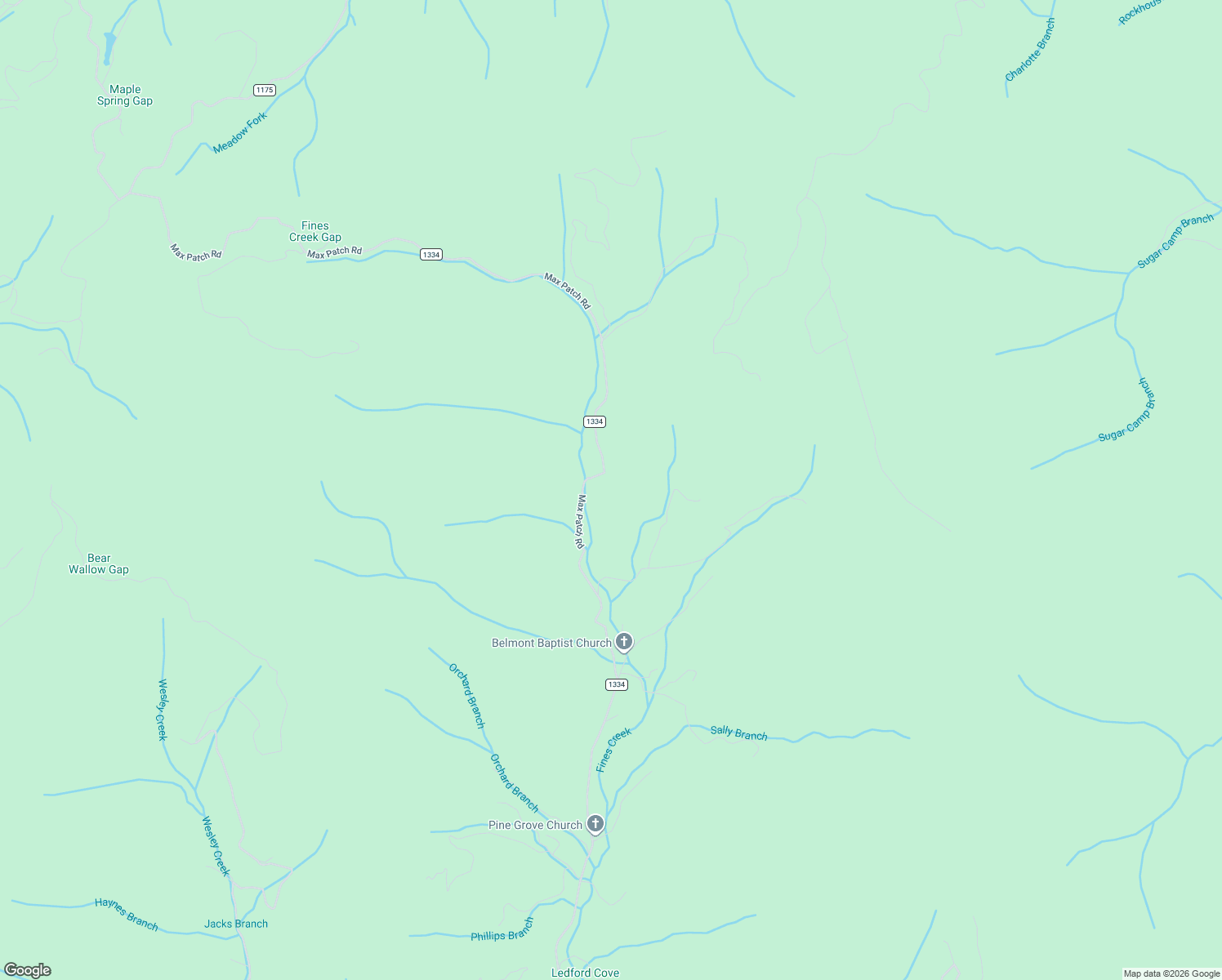 map of restaurants, bars, coffee shops, grocery stores, and more near 5263 Max Patch Road in Clyde