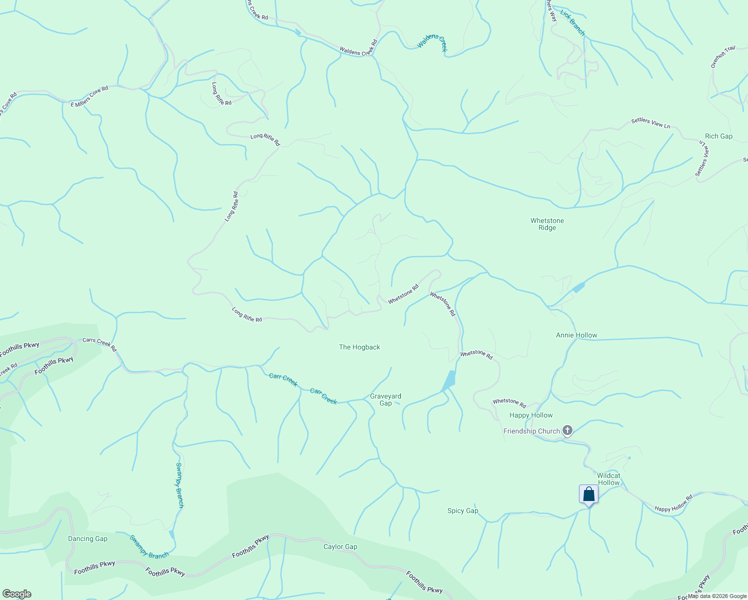 map of restaurants, bars, coffee shops, grocery stores, and more near 1 One Mule Lane in Sevierville