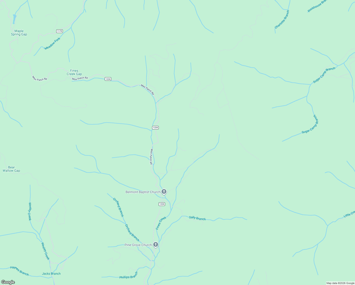 map of restaurants, bars, coffee shops, grocery stores, and more near 5256 Max Patch Road in Clyde