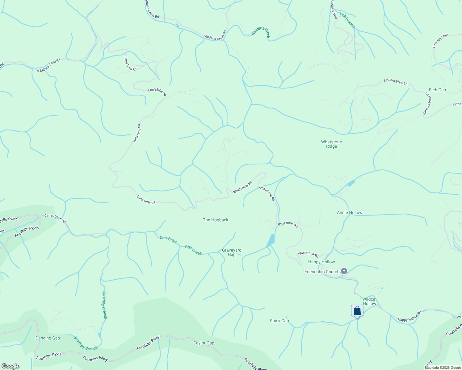 map of restaurants, bars, coffee shops, grocery stores, and more near 4524 Whetstone Road in Sevierville
