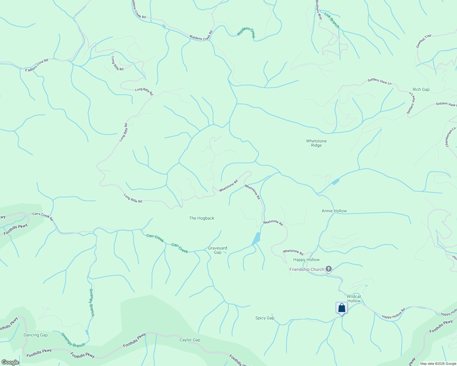 map of restaurants, bars, coffee shops, grocery stores, and more near 4476 Whetstone Road in Sevierville