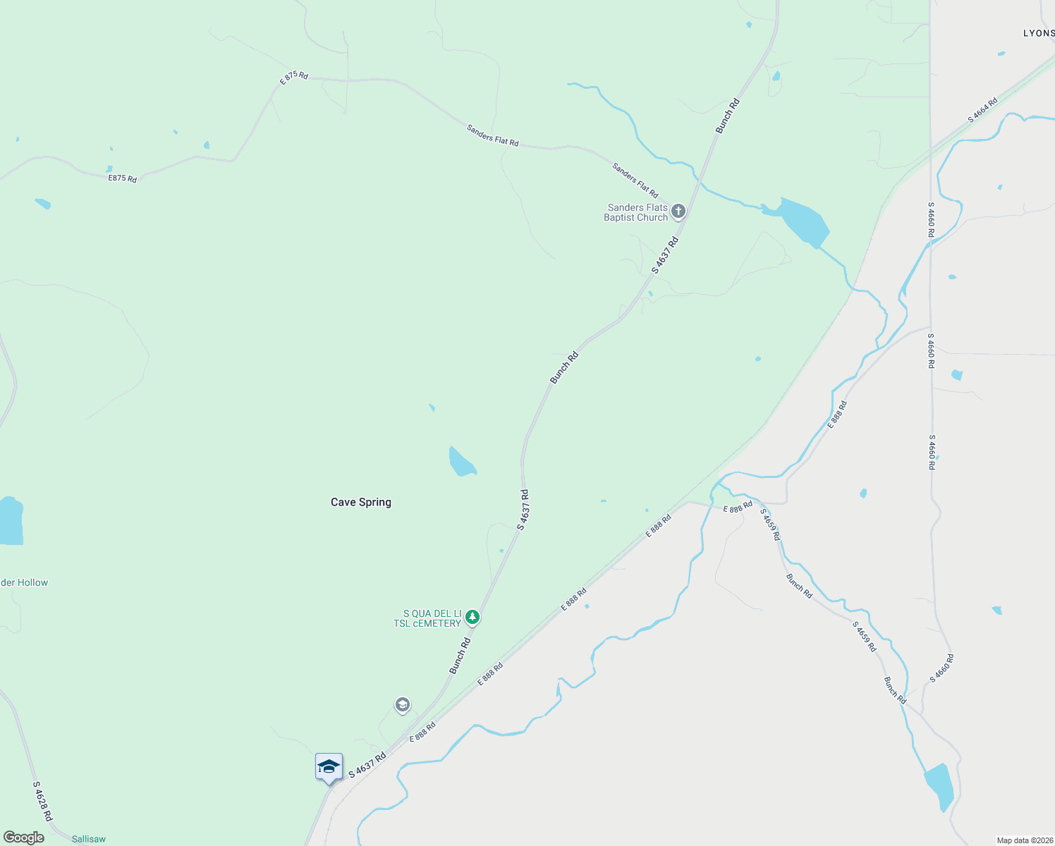 map of restaurants, bars, coffee shops, grocery stores, and more near Bunch Road in Bunch