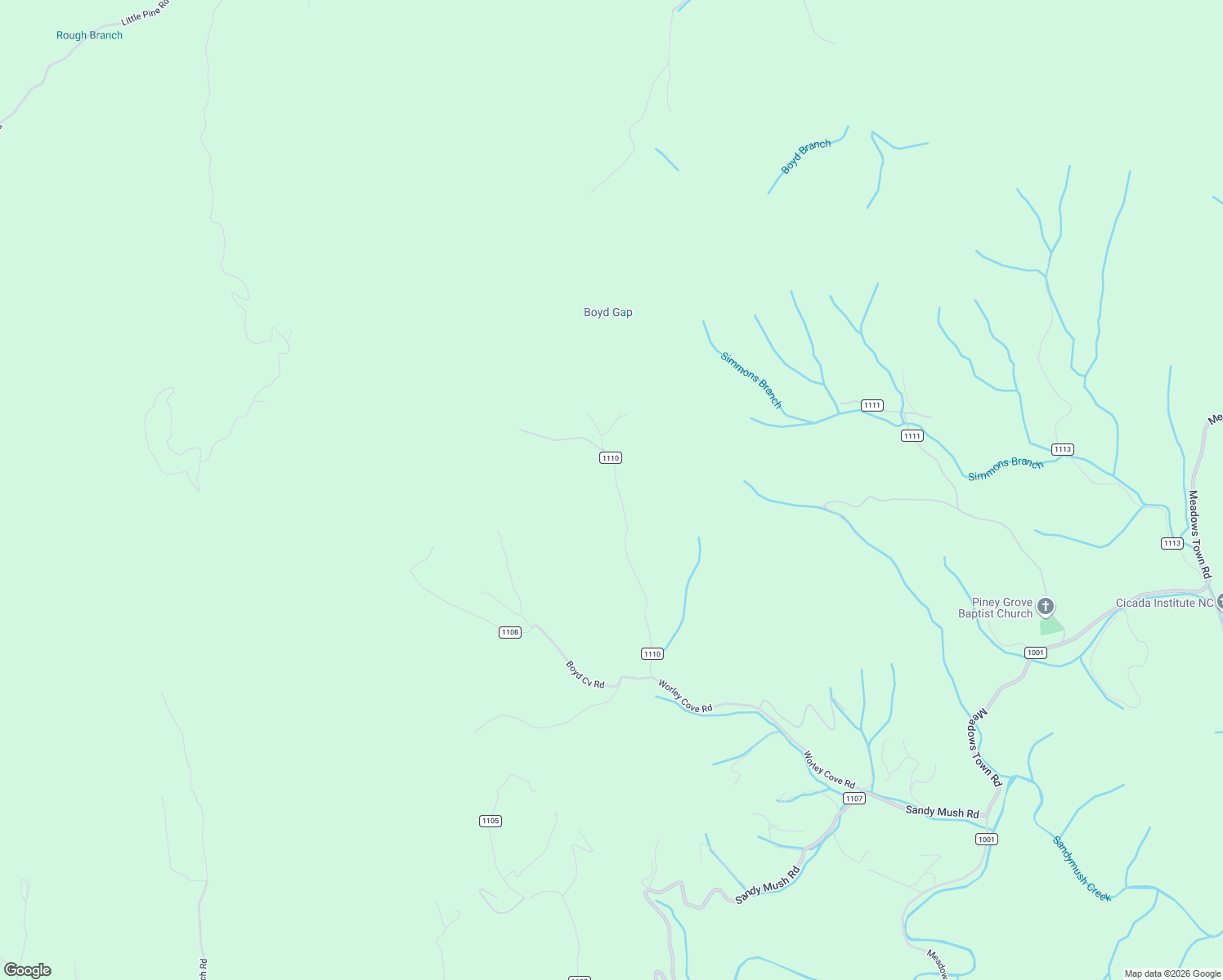 map of restaurants, bars, coffee shops, grocery stores, and more near 159 Worley Cove Road in Marshall