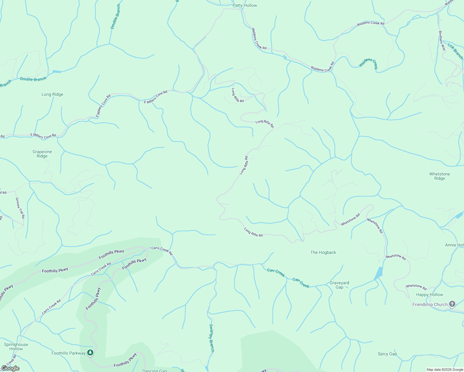 map of restaurants, bars, coffee shops, grocery stores, and more near 4903 Long Rifle Road in Sevierville
